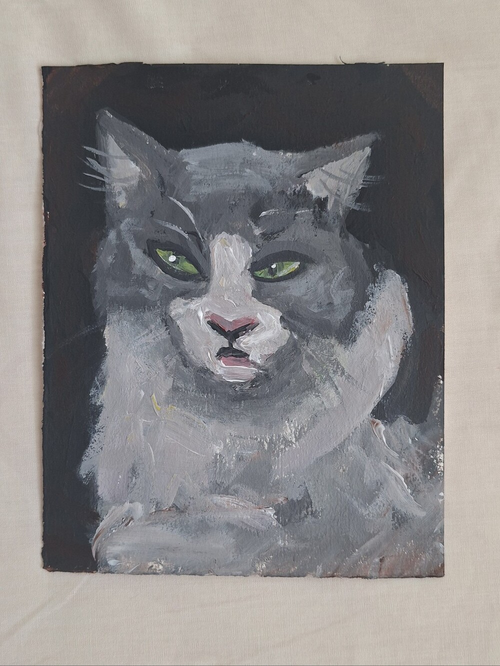 PRINT Painting Of My Cat 9x12